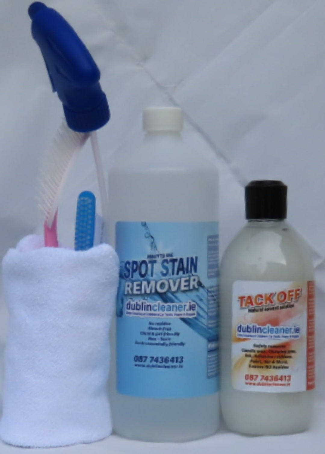 Resume packing 4th March - Happy Clean Bundle - 1ltr Spot Stain Remover & 500ml Tack Off