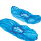 10 x Blue plastic shoe covers